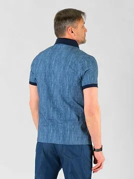 РУБАШКА-ПОЛО МУЖСКАЯ PEPLOS TS23020-Р ТЕМНО-СИНИЙ