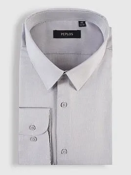 СОРОЧКА МУЖСКАЯ PEPLOS SH25083-R СЕРЫЙ