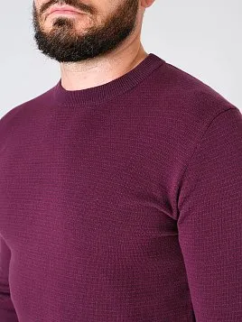 ДЖЕМПЕР МУЖСКОЙ PEPLOS KN24J015 БОРДОВЫЙ