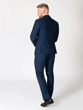 КОСТЮМ МУЖСКОЙ PEPLOS SU21012-R СИНИЙ (ЖИЛЕТ ОТДЕЛЬНО)