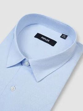 СОРОЧКА МУЖСКАЯ PEPLOS SH24070-K-R ГОЛУБОЙ