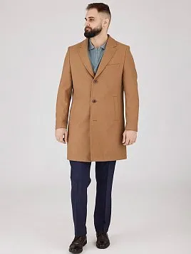 ПАЛЬТО ИЗ ШЕРСТИ В ОТТЕНКЕ КЭМЕЛ OW26213-LR