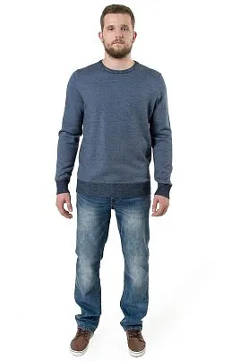 ДЖЕМПЕР МУЖСКОЙ MAJESTIC LEGATE KN19J039 ГОЛУБОЙ