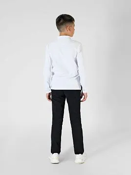 РУБАШКА-ПОЛО С ДЛИННЫМ РУКАВОМ ДЛЯ МАЛЬЧИКА MAJESTIC LEGATE TS23J10-P БЕЛЫЙ