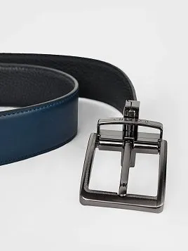РЕМЕНЬ МУЖСКОЙ PEPLOS ДВУСТОРОННИЙ C15. BELT-22-C15-16 СИНИЙ-ЧЕРНЫЙ