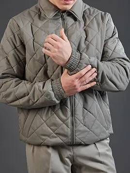 СТЕГАНАЯ КУРТКА OW2625-JА ЗЕЛЕНАЯ