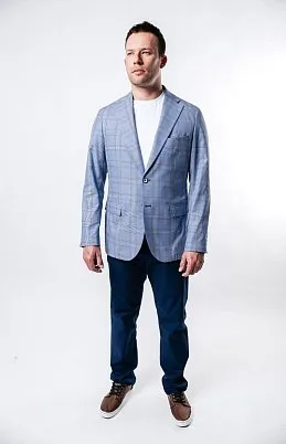 ПИДЖАК МУЖСКОЙ PEPLOS JA19016-R ГОЛУБОЙ