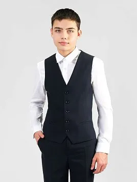 ЖИЛЕТ ПОДРОСТКОВЫЙ PEPLOS V25T002-360 ТЕМНО-СИНИЙ