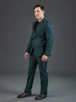 ТЁМНО-ЗЕЛЕНЫЙ КОСТЮМ PEPLOS SU26138-R