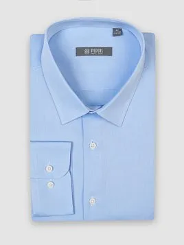 СОРОЧКА МУЖСКАЯ PEPLOS SH24065-R ГОЛУБОЙ