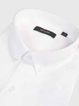 СОРОЧКА МУЖСКАЯ PEPLOS SH25013-K-SL БЕЛЫЙ
