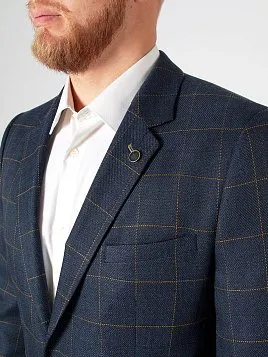 ПИДЖАК МУЖСКОЙ PEPLOS JA22001-C ТЕМНО-СИНИЙ