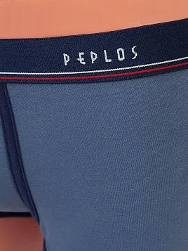 ТРУСЫ БОКСЕРЫ МУЖСКИЕ PEPLOS UW22015-BX СИНИЙ