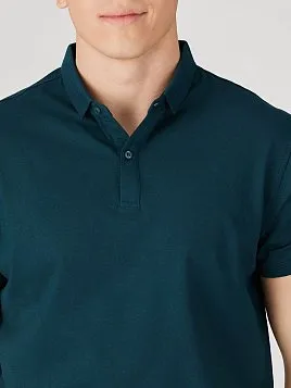РУБАШКА-ПОЛО ИЗ ТКАНИ ПИКЕ TSP26005-LR ЗЕЛЕНАЯ