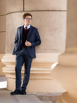 ПИДЖАК МУЖСКОЙ PEPLOS JA24109-LС СИНИЙ