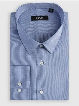 СОРОЧКА МУЖСКАЯ PEPLOS SH25132-C СИНИЙ