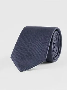 ГАЛСТУК МУЖСКОЙ PEPLOS ТЕМНО-СИНИЙ. ФАКТУРНЫЙ ОДНОТОННЫЙ (400/72)