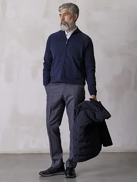 МУЖСКОЙ КАРДИГАН KN26C001 ТЕМНО-СИНИЙ