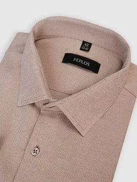 МУЖСКАЯ СОРОЧКА SH26092-R КОРИЧНЕВАЯ