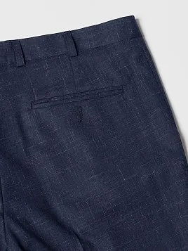 КОСТЮМ МУЖСКОЙ PEPLOS SU22041-SL ТЕМНО-СИНИЙ (ЖИЛЕТ ОТДЕЛЬНО)