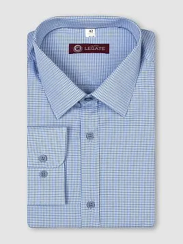СОРОЧКА МУЖСКАЯ MAJESTIC LEGATE SH20068-SL СИНИЙ
