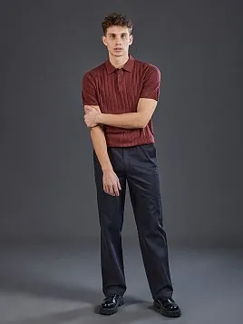 ТРИКОТАЖНАЯ РУБАШКА С ШЕРСТЬЮ KN26SH042 КРАСНАЯ