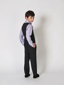 ЖИЛЕТ ДЛЯ МАЛЬЧИКА МЛ. ШКОЛА PEPLOS V23B004-350 ТЕМНО-СЕРЫЙ