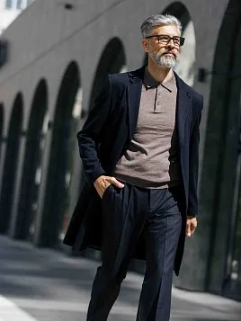 БРЮКИ МУЖСКИЕ PEPLOS TR25111-212-2 ТЕМНО-СИНИЙ