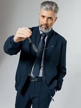 БОМБЕР МУЖСКОЙ PEPLOS JA24027-B ТЕМНО-СИНИЙ