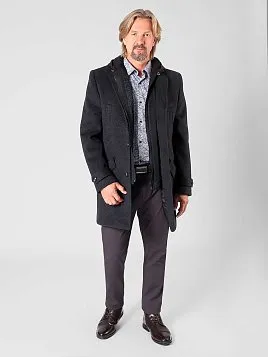 ПАЛЬТО МУЖСКОЕ PEPLOS OW2203-CT СЕРЫЙ