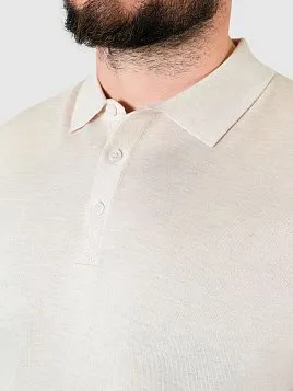 ТРИКОТАЖНАЯ РУБАШКА МУЖ. PEPLOS KN24SH036 БЕЖЕВЫЙ