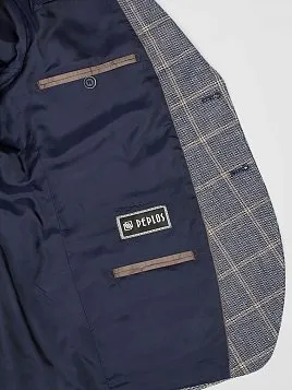 ПИДЖАК МУЖСКОЙ PEPLOS JA22064-SL СИНИЙ