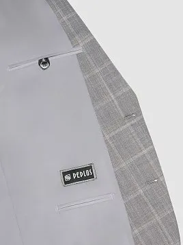 ПИДЖАК МУЖСКОЙ PEPLOS JA23113-C СВЕТЛО-СЕРЫЙ