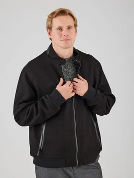 ЧЕРНАЯ КУРТКА-БОМБЕР OW26109-JA