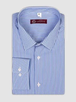 СОРОЧКА МУЖСКАЯ MAJESTIC LEGATE SH20085-С СИНИЙ