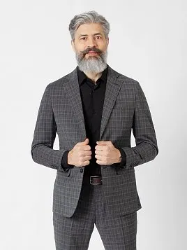 КОСТЮМ МУЖСКОЙ PEPLOS SU21019-R ТЕМНО-СЕРЫЙ