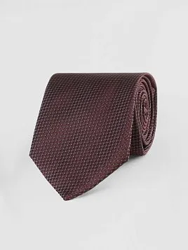 ГАЛСТУК МУЖСКОЙ PEPLOS БОРДОВЫЙ. МИКРОДИЗАЙН (400/301)