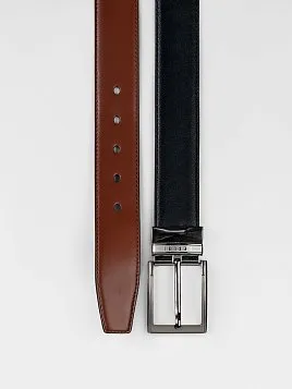 РЕМЕНЬ МУЖСКОЙ PEPLOS ДВУСТОРОННИЙ C15. BELT-22-C15-20 РЫЖИЙ-ЧЕРНЫЙ