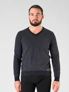 ПУЛОВЕР МУЖСКОЙ PEPLOS KN24P027 ТЕМНО-СЕРЫЙ