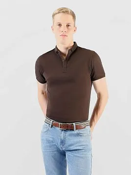 РУБАШКА-ПОЛО МУЖСКАЯ PEPLOS TSP25026-R КОРИЧНЕВЫЙ