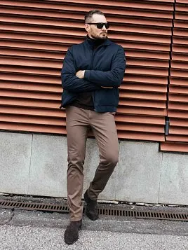 БРЮКИ МУЖСКИЕ PEPLOS P2506-SL БЕЖЕВЫЙ