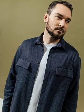 РУБАШКА МУЖСКАЯ PEPLOS JA24125-O СИНИЙ