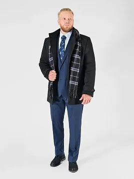 ПАЛЬТО МУЖСКОЕ PEPLOS OW2308-CT ЧЁРНЫЙ