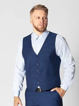 ЖИЛЕТ МУЖСКОЙ CLAUDIO VERDI V21033 СИНИЙ ОТ КОСТЮМА