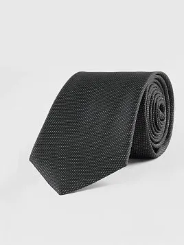 ГАЛСТУК МУЖСКОЙ PEPLOS ЧЕРНЫЙ. МИКРОДИЗАЙН (400/40)