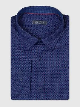 СОРОЧКА МУЖСКАЯ PEPLOS SH20178-R ТЕМНО-СИНИЙ