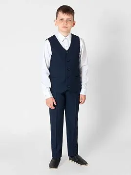 БРЮКИ ДЛЯ МАЛЬЧИКА МЛ. ШКОЛА PEPLOS TR23B002-312 ТЕМНО-СИНИЙ