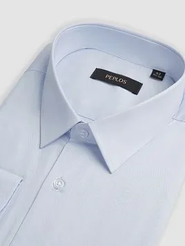 МУЖСКАЯ СОРОЧКА SH26065-R ГОЛУБАЯ