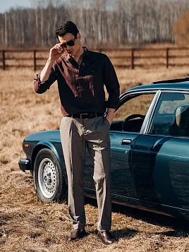 БРЮКИ МУЖСКИЕ PEPLOS TR25157-224 БЕЖЕВЫЙ