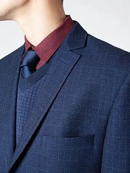 ПИДЖАК МУЖСКОЙ PEPLOS JA22002-C ТЕМНО-СИНИЙ